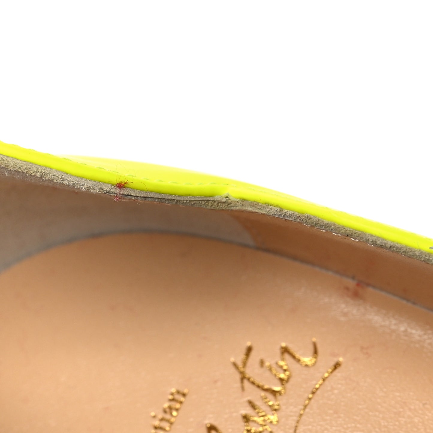 Calfskin Hot Chick 100 Pumps 35.5 Fluo Yellow