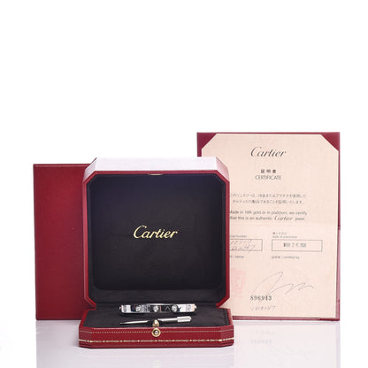 Cartier 18K White Gold 10 Diamond LOVE Bracelet 17 6 of 6