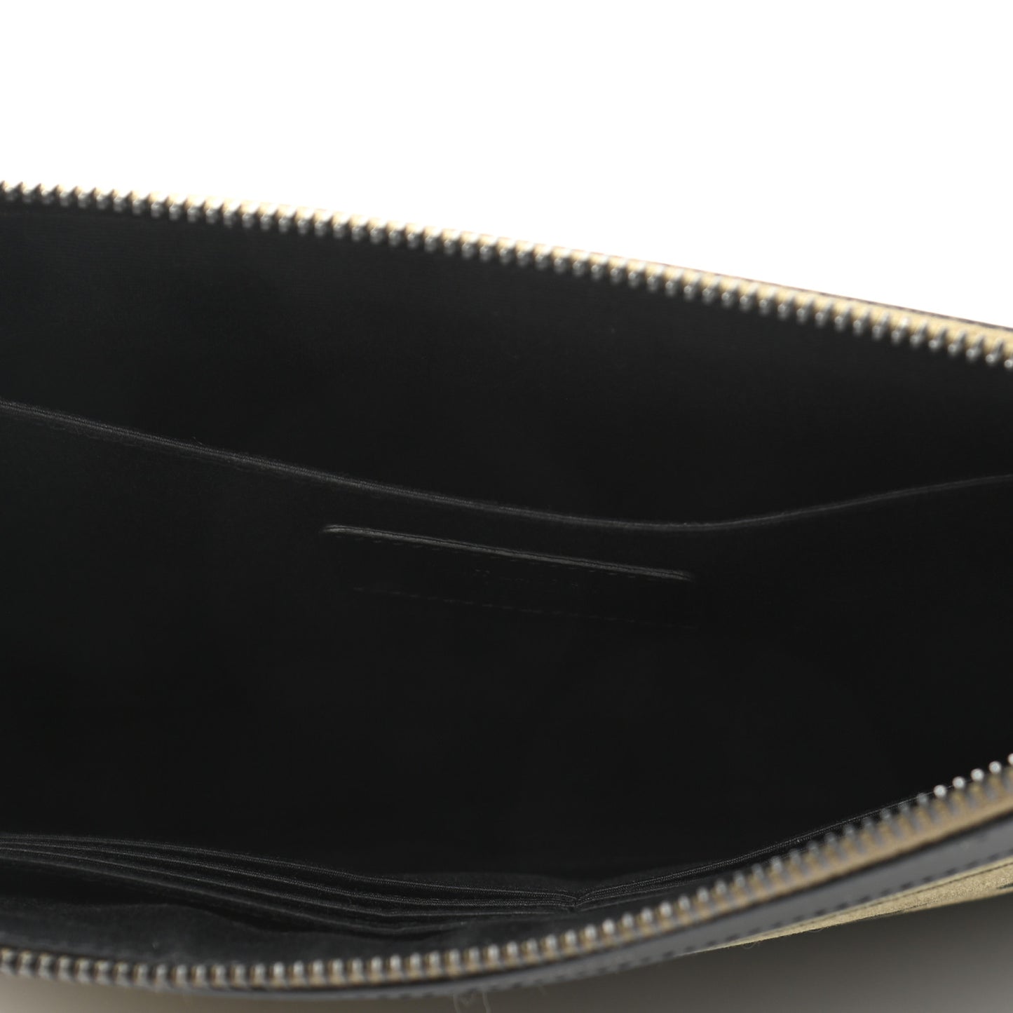 Canvas Property of Saint Laurent Zip Top Tech Pouch Khaki