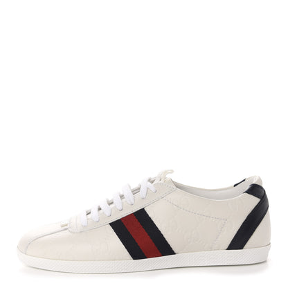 Gucci Guccissima Womens Web Sneakers 36.5 White 1 of 10