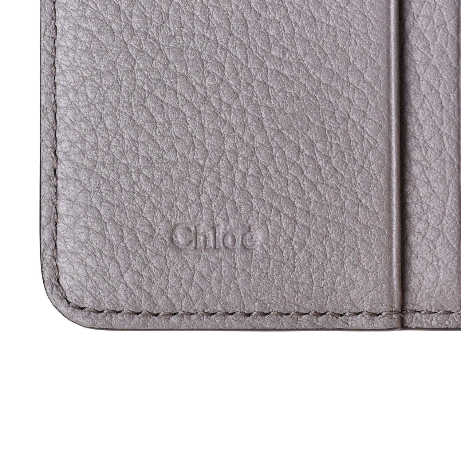 Chloe Calfskin Alphabet Trifold Wallet Cashmere Grey 7 of 12