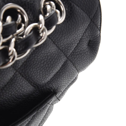 Chanel Caviar Quilted Jumbo Single Flap Black 13 of 15