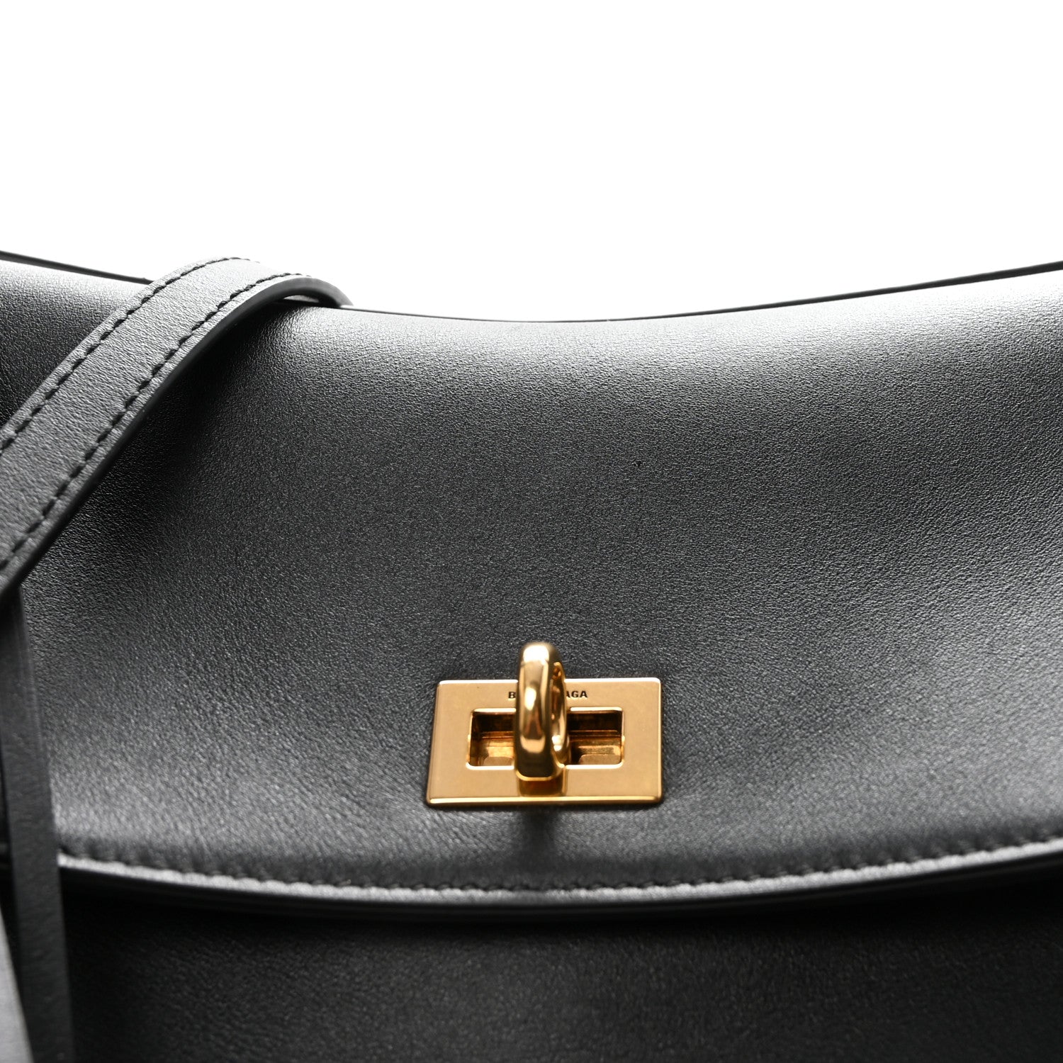 Balenciaga Smooth Calfskin Large Rodeo Top Handle Handbag Black 7 of 9