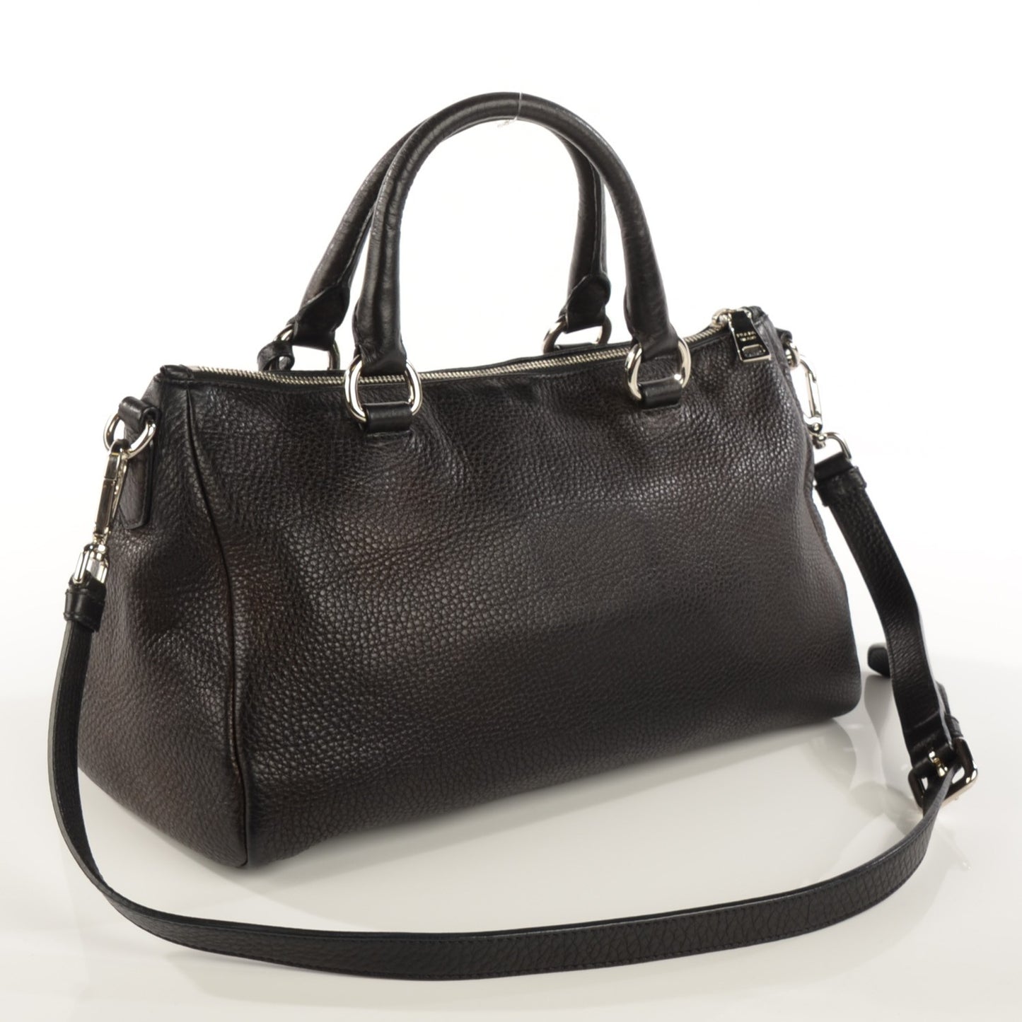 Vitello Daino Satchel Nero Black