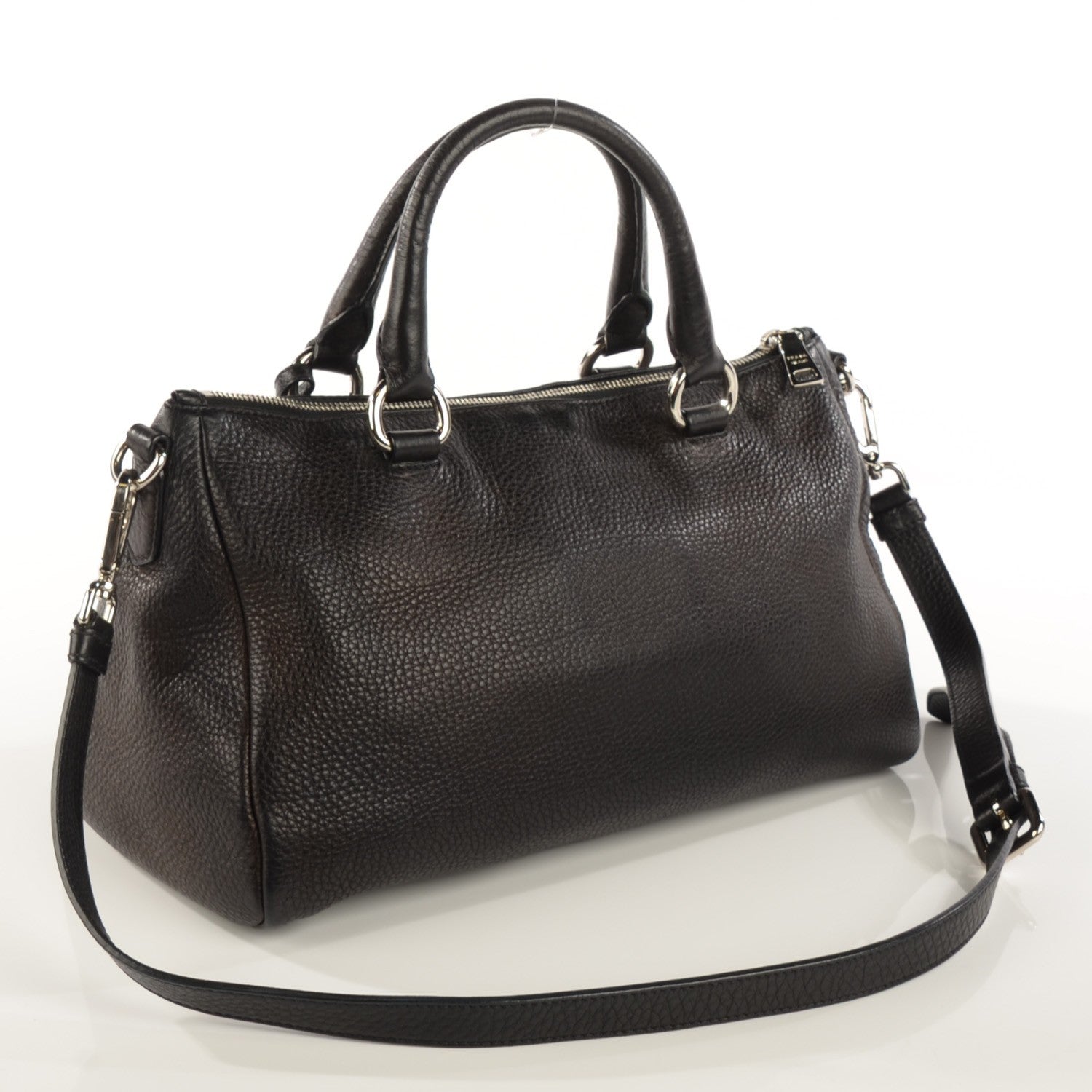 Prada Vitello Daino Satchel Nero Black 3 of 8