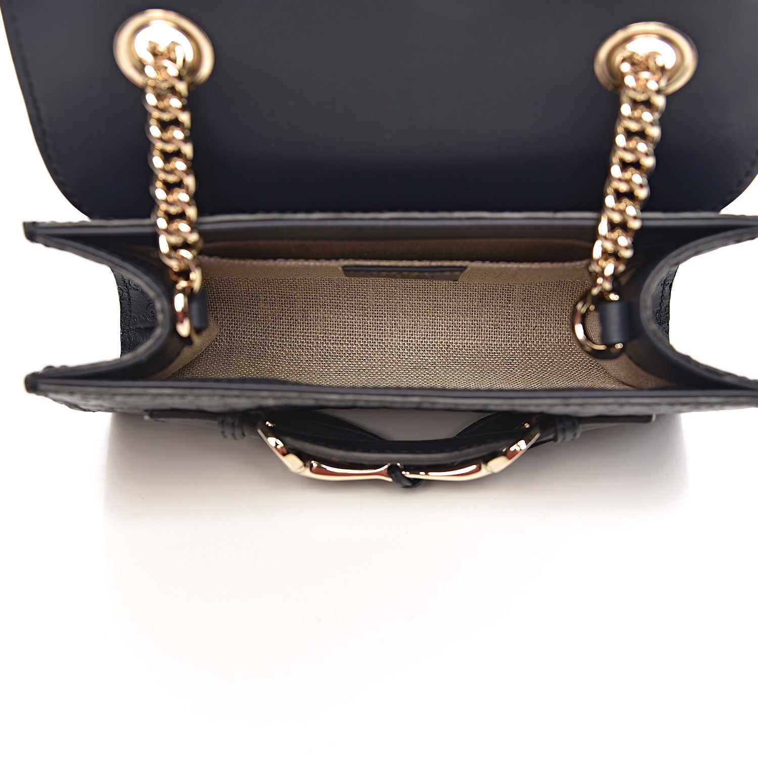 Gucci Microguccissima Mini Emily Chain Shoulder Bag Blue 5 of 10