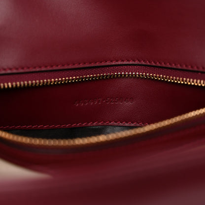 Gucci Calfskin Matelasse Small GG Marmont Shoulder Bag Rosso Ancora Red 7 of 10