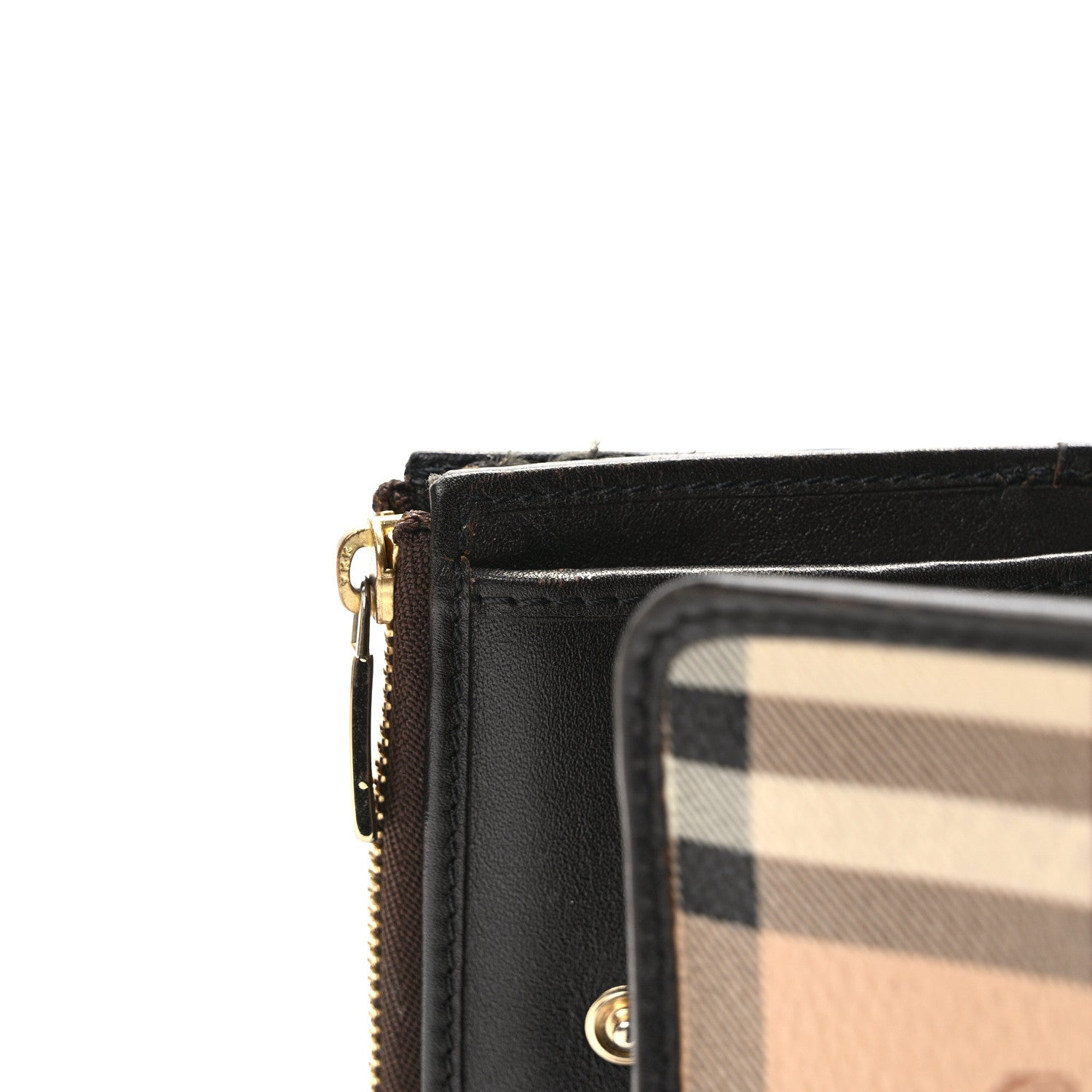 Burberry Haymarket Check Medium Bellfield ID Wallet Chocolate 10 of 10