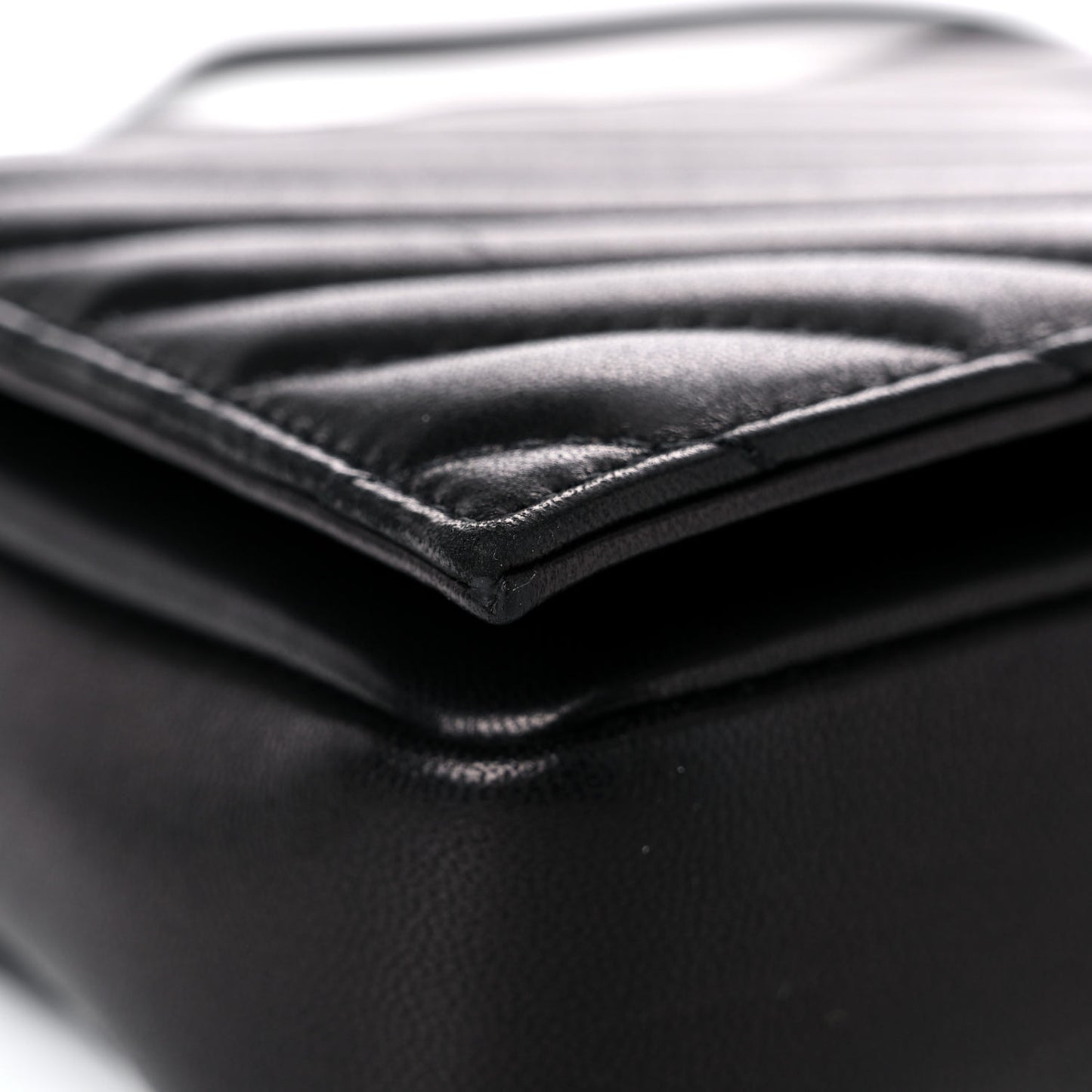 Lambskin Matelasse Monogram Kate 99 Black