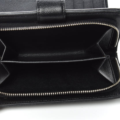 Chanel Caviar Sevruga Large Zip Pocket Wallet Black 7 of 11