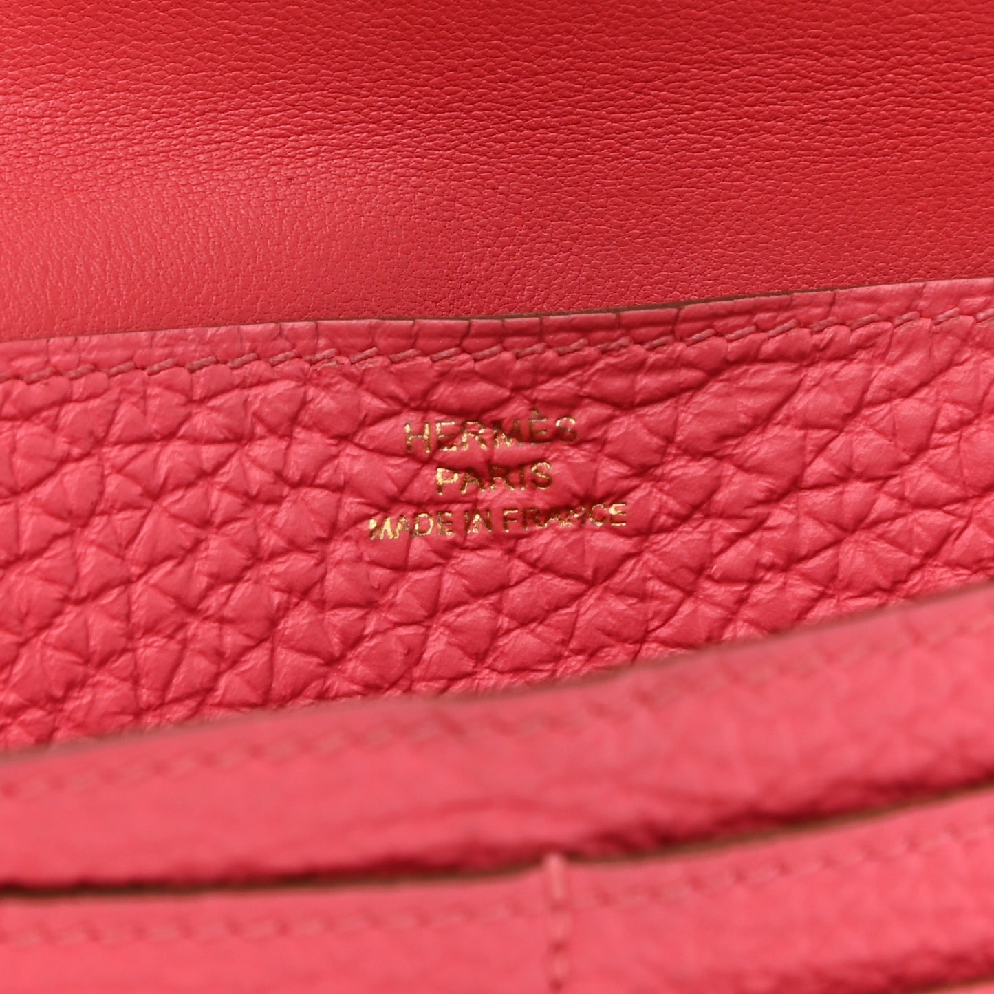 Togo Dogon Wallet Rose Lipstick