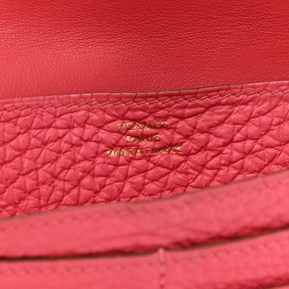 Hermes Togo Dogon Wallet Rose Lipstick 6 of 13