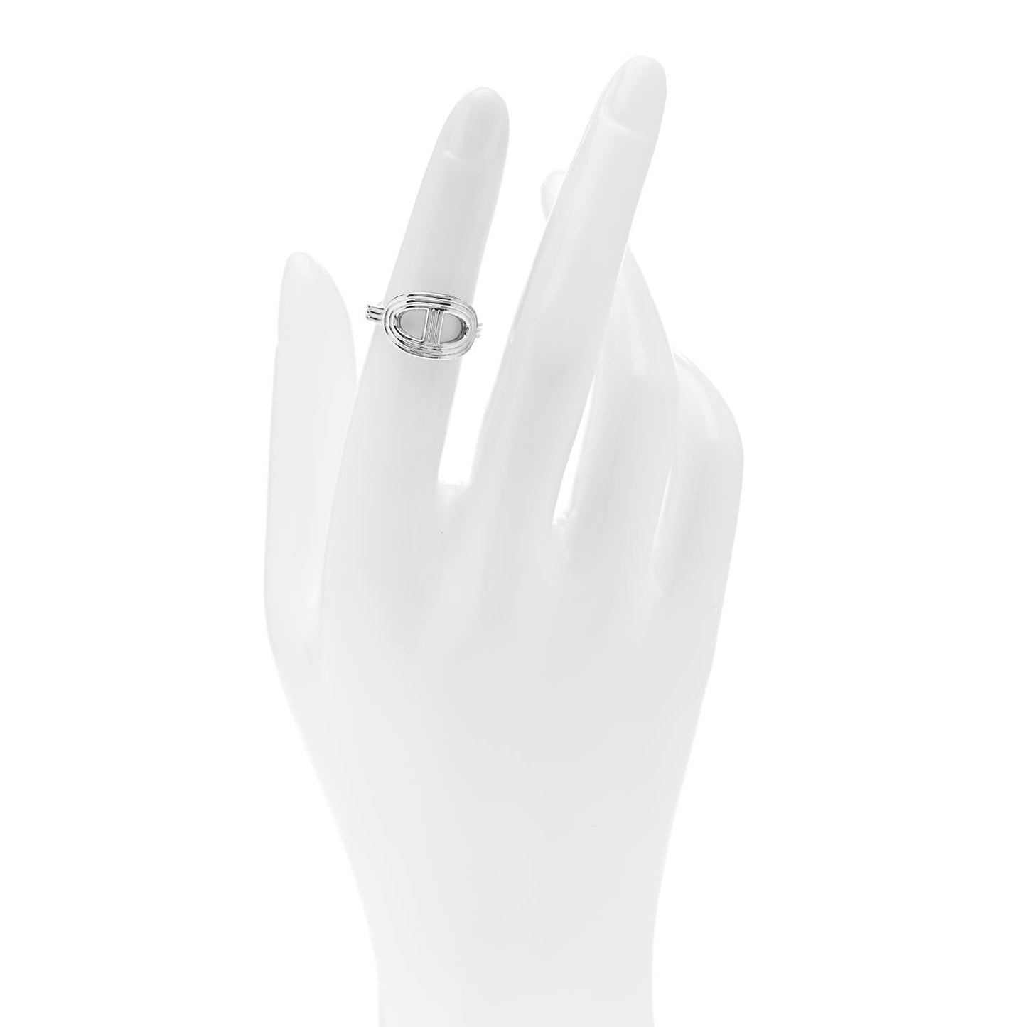 Sterling Silver Horizontal PM Chaine d'Ancre 24 Ring 48 4.5