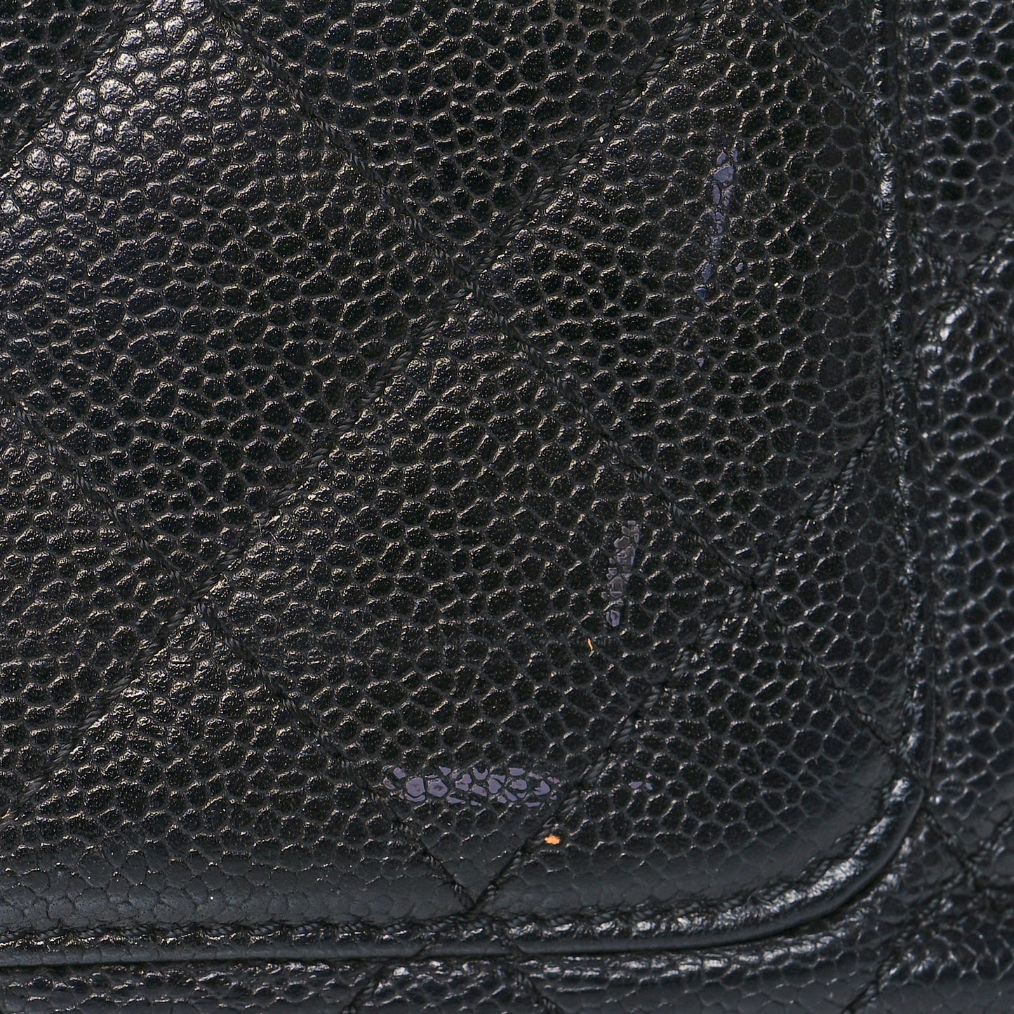 Caviar Quilted Jumbo Kelly Flap Black