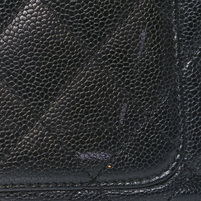 Chanel Caviar Quilted Jumbo Kelly Flap Black 12 of 13