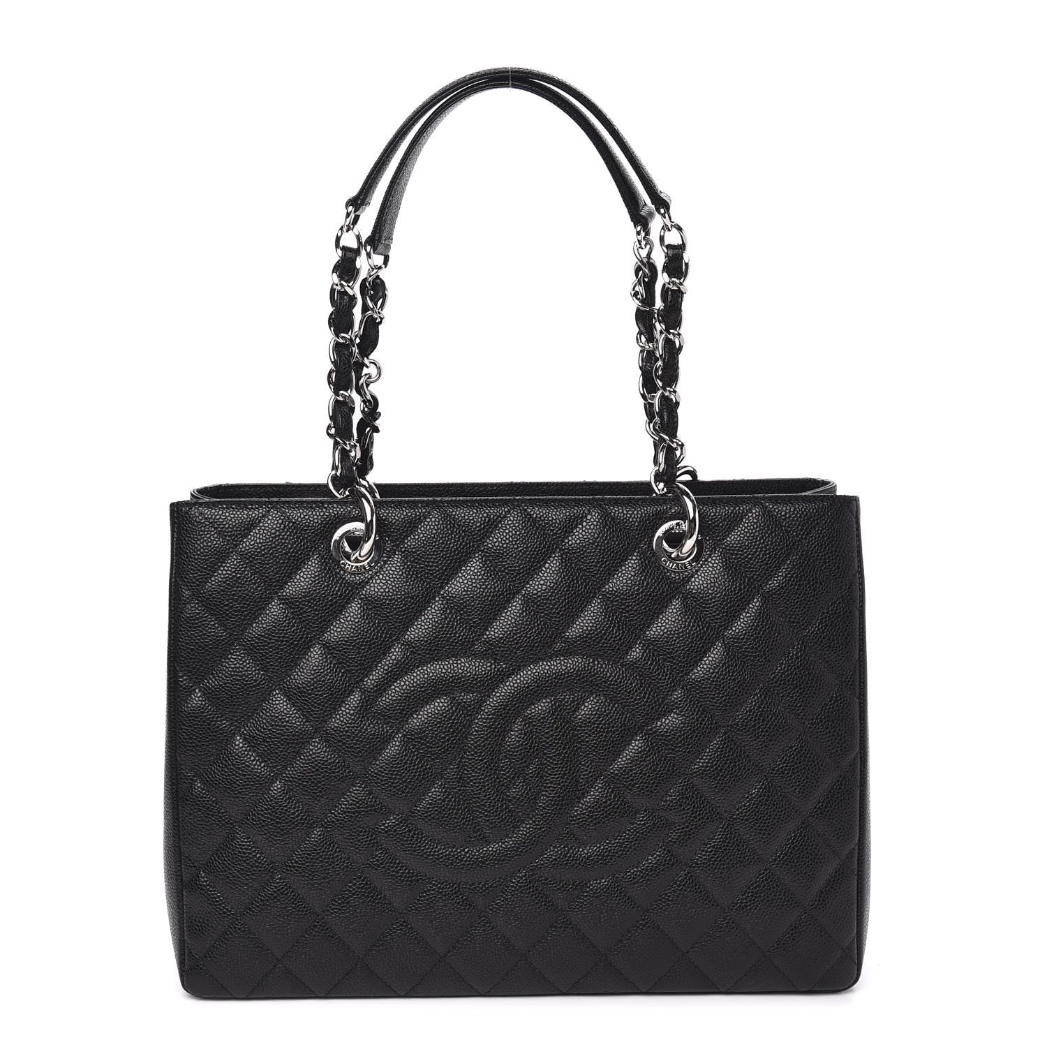 Chanel Caviar Quilted Grand Shopping Tote GST Black 1 of 10