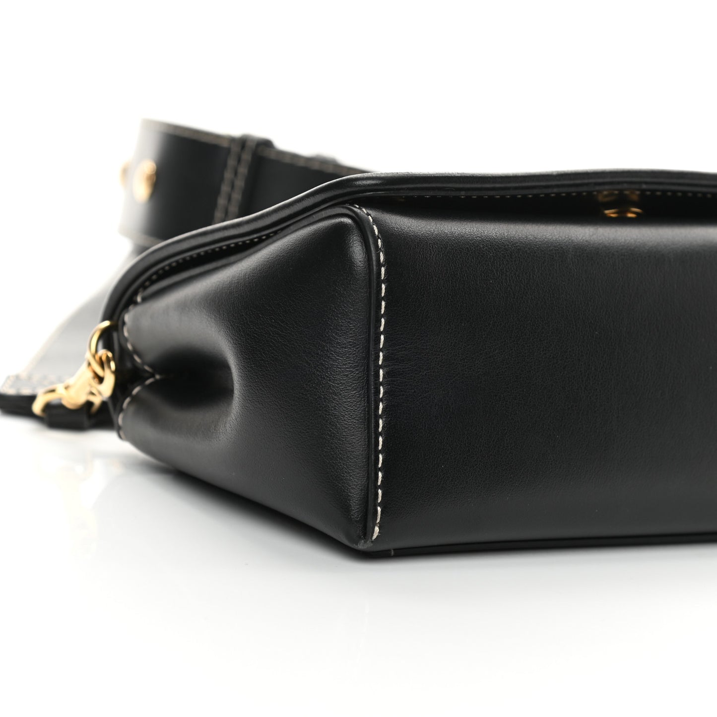 Smooth Calfskin Hackberry Crossbody Bag Black