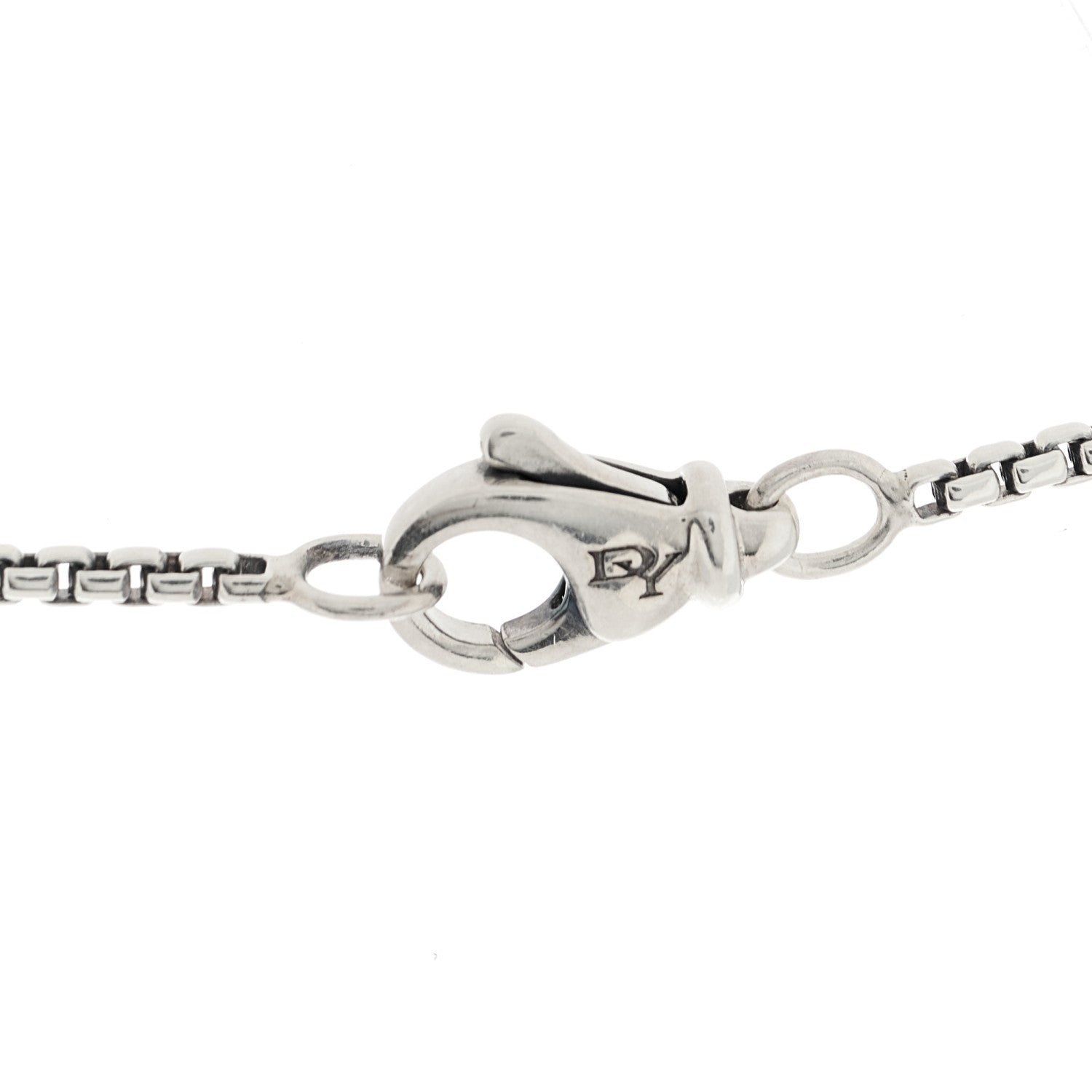 David Yurman Sterling Silver Diamond Starburst 5 Station Necklace 3 of 4