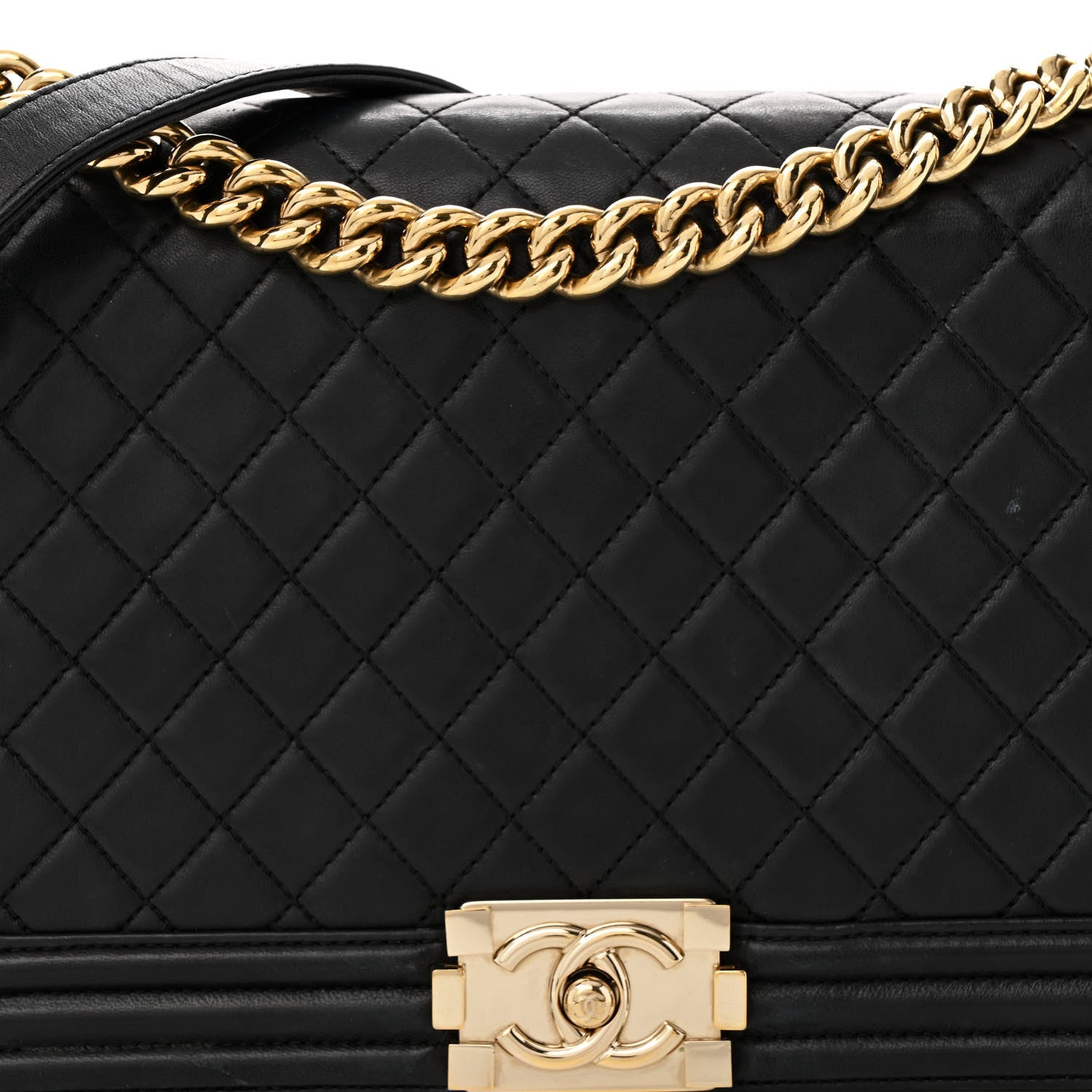 Chanel Lambskin Quilted New Medium Boy Flap Black 8 of 15