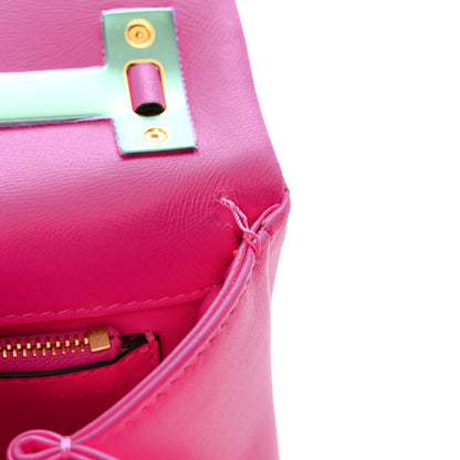 Valentino Garavani Nappa Small One Stud Top Handle Bag Pink PP 13 of 14