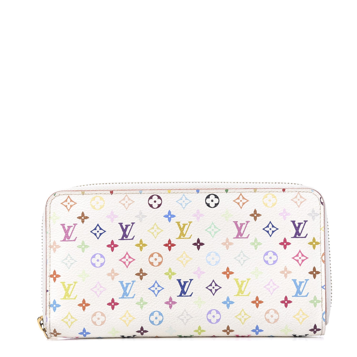 Louis Vuitton Monogram Multicolor Zippy Wallet White Eglantine 1 of 6