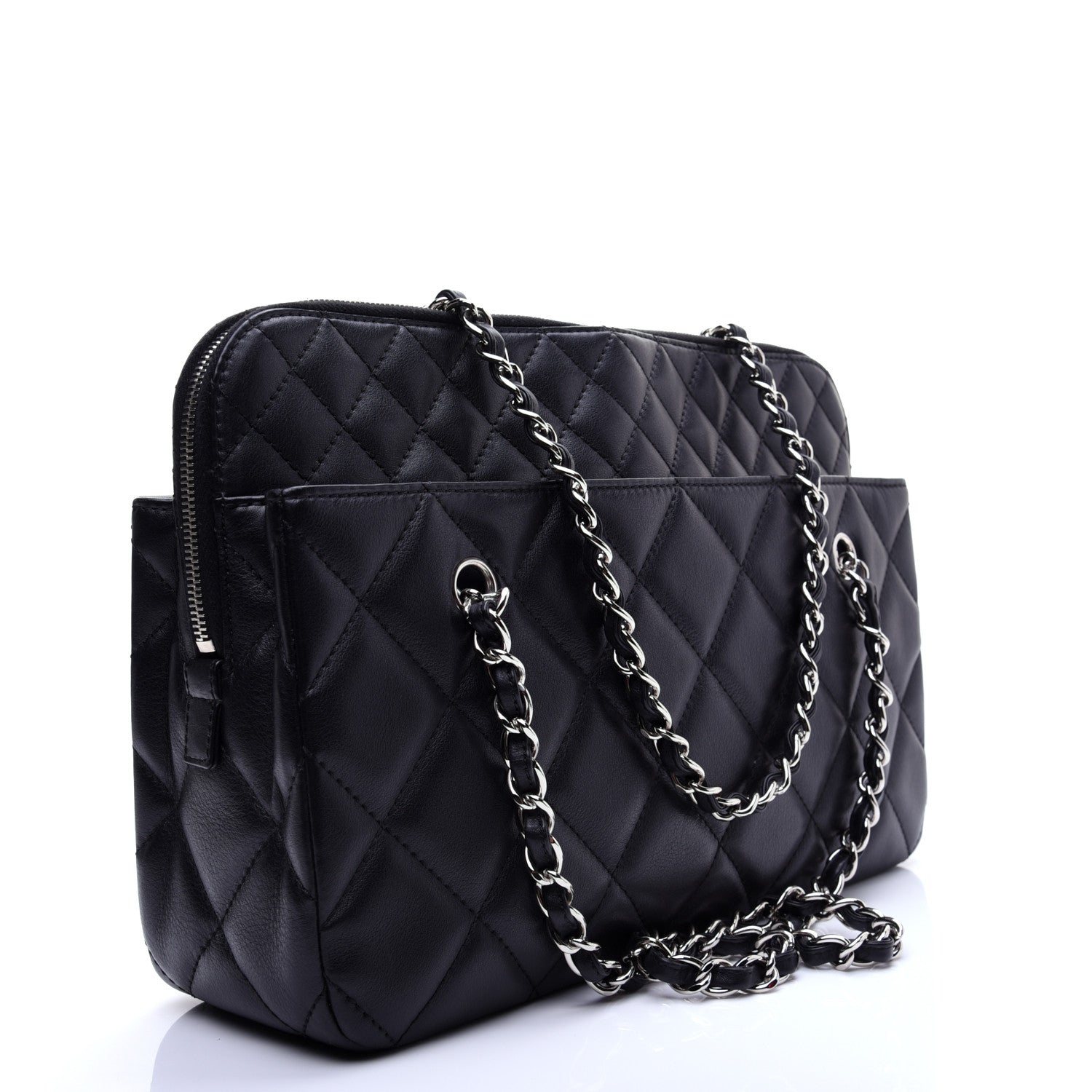 Chanel Calfskin Quilted In The Business Tote Black 3 of 12