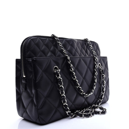 Chanel Calfskin Quilted In The Business Tote Black 3 of 12