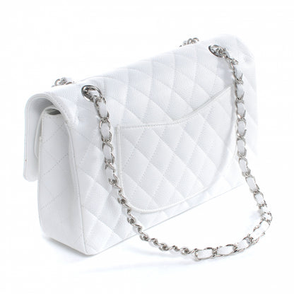 Chanel Caviar Quilted Medium Double Flap White 3 of 8