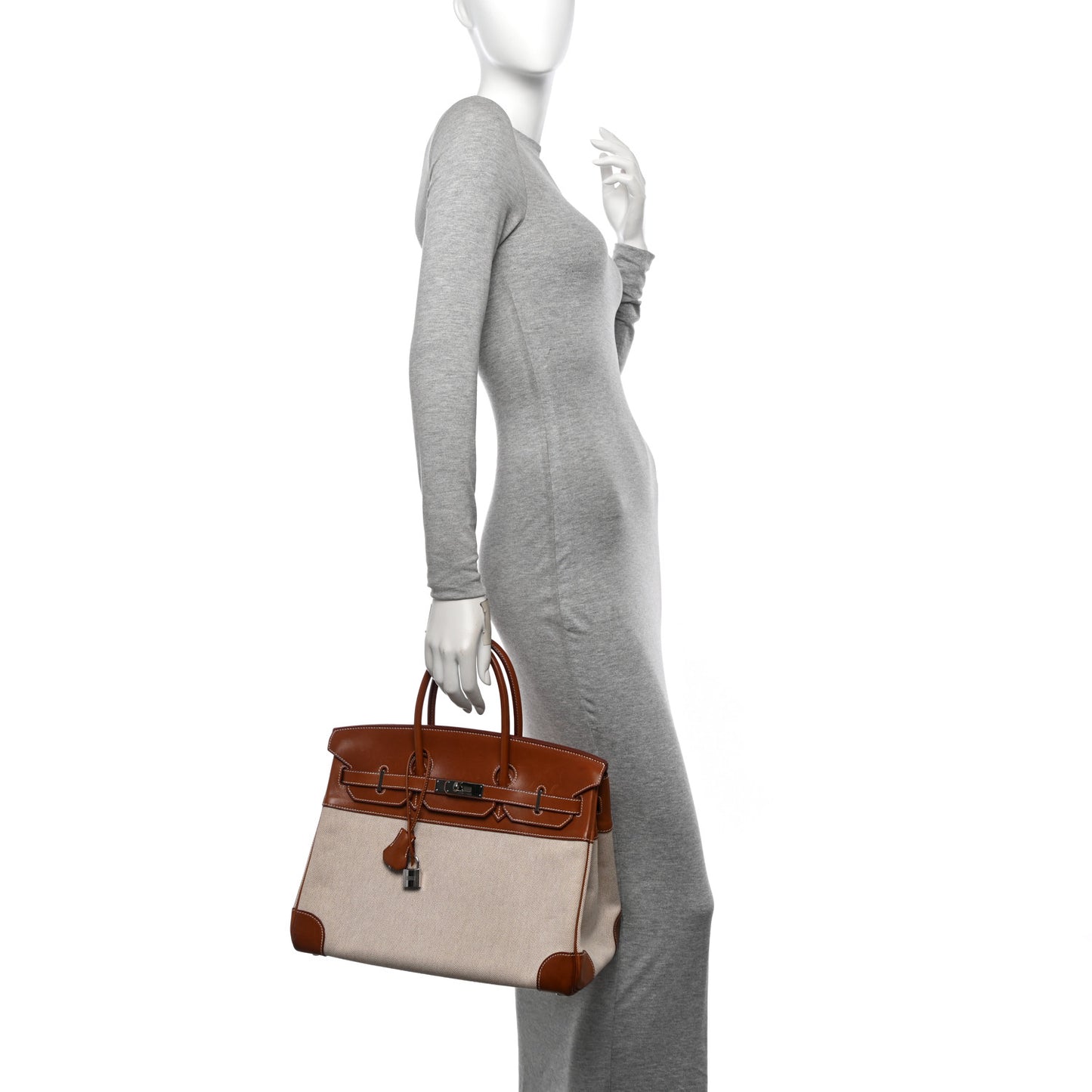 Toile Barenia Birkin 35 Fauve