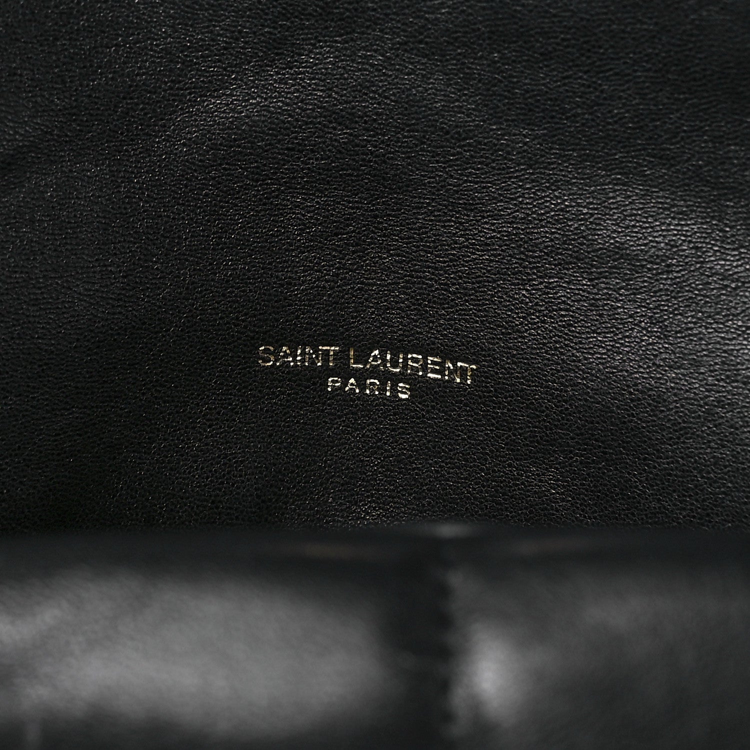 Saint Laurent Lambskin Quilted Medium Loulou Puffer Monogram Chain Satchel Black 6 of 12