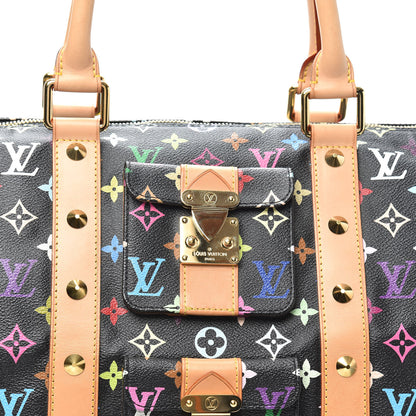 Louis Vuitton Monogram Multicolor Keepall 45 Black 6 of 8
