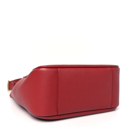 Saint Laurent Grained Calfskin Small Le 5 A 7 Soft Hobo Rouge Legion 3 of 9