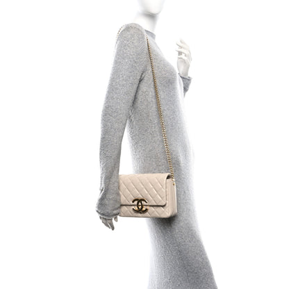 Chanel Lambskin Quilted Mini Maxi CC Flap Beige 2 of 10