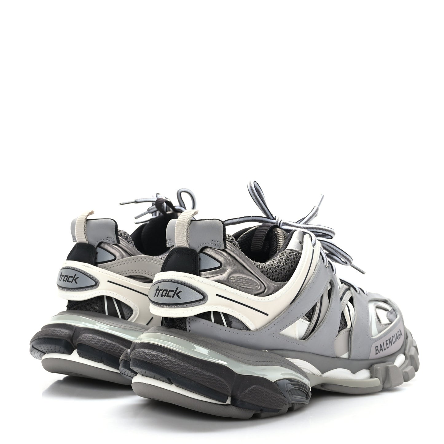 Mesh Nubuck Effect Fabric LED Womens Track Sneakers 38 Grey