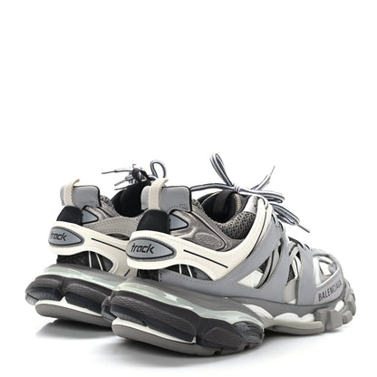Balenciaga Mesh Nubuck Effect Fabric LED Womens Track Sneakers 38 Grey 4 of 7