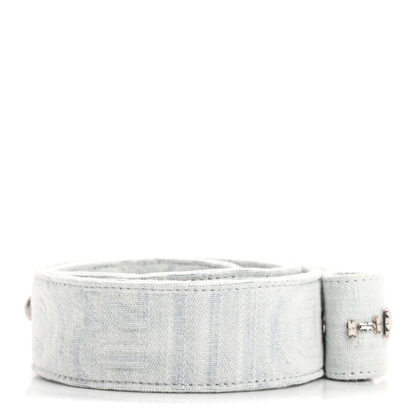 Bleached Denim Baguette Pocket Strap Blue White