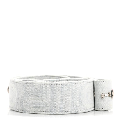 Fendi Bleached Denim Baguette Pocket Strap Blue White 2 of 4