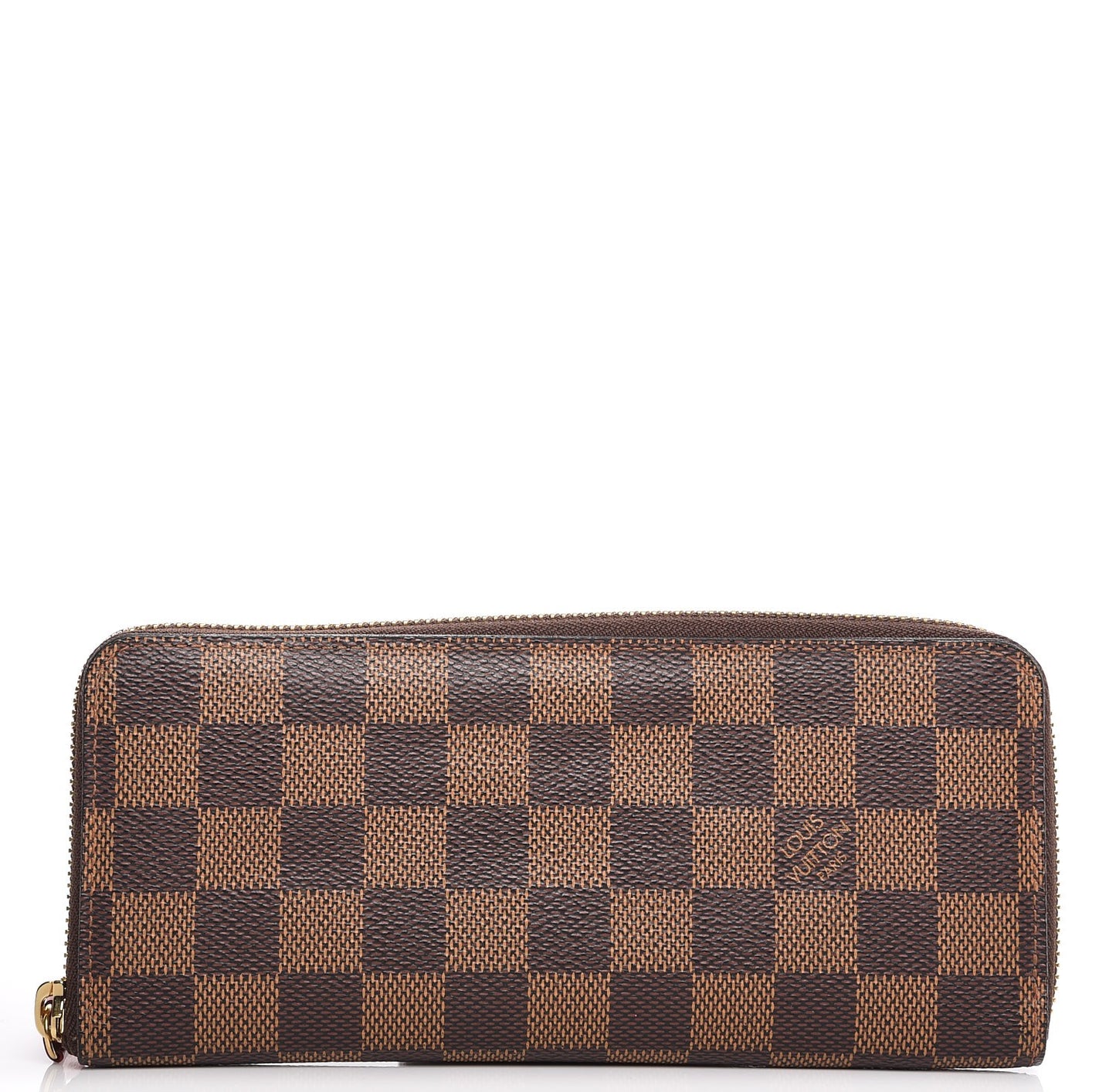 Damier Ebene Clemence Wallet Cherry