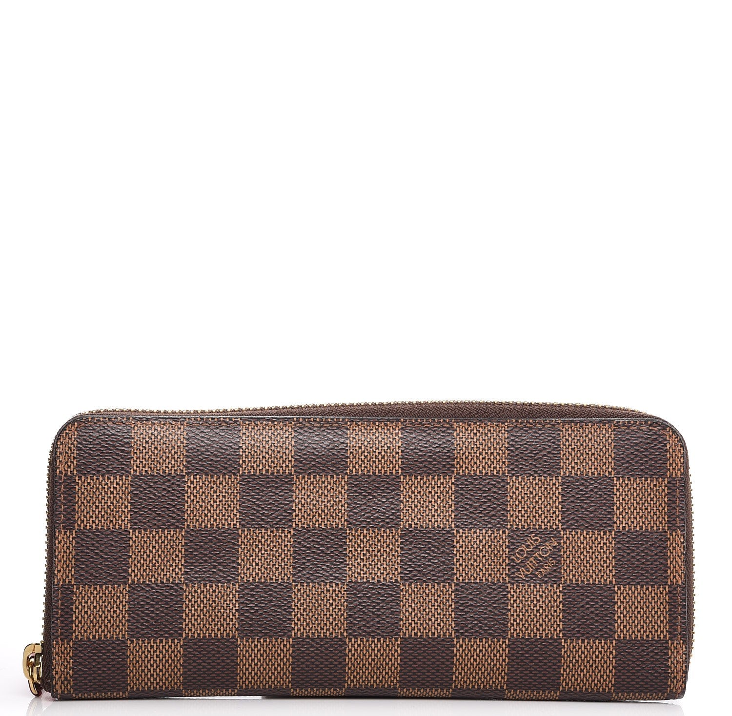 Louis Vuitton Damier Ebene Clemence Wallet Cherry 1 of 9