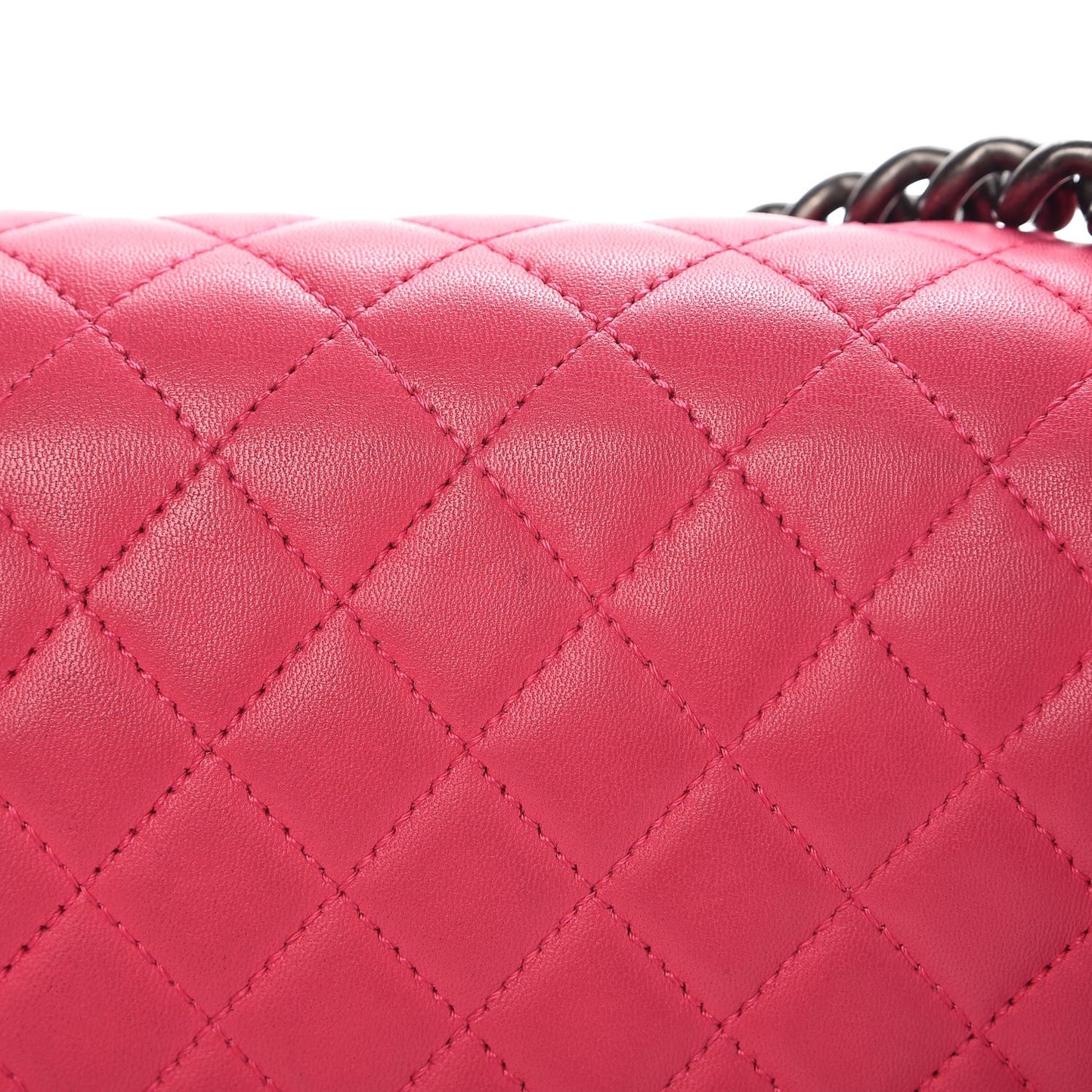 Lambskin Quilted New Medium Boy Flap Pink