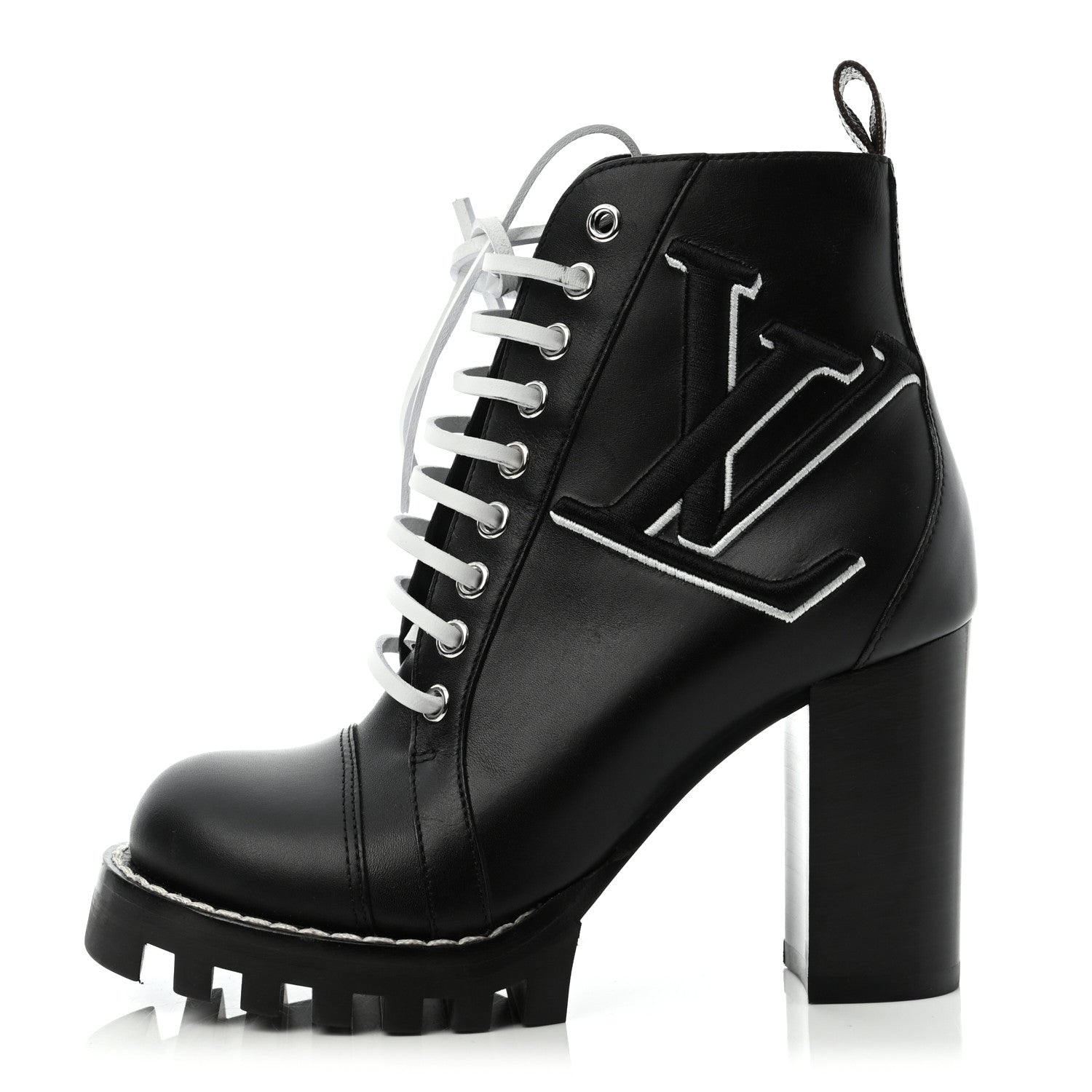 Louis Vuitton Calfskin Monogram Star Trail Ankle Boots 35 Black 1 of 6