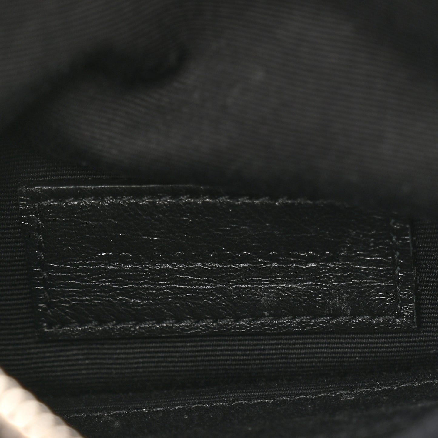 Grain De Poudre Chevron Monogram Bill Pouch Black
