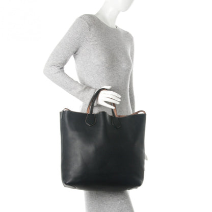 Gucci Cellarius Calfskin Bi-Color Medium Ramble Reversible Tote Black Camelia 2 of 7