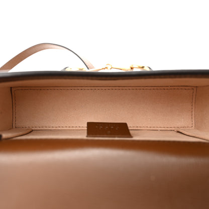 Gucci GG Supreme Monogram Mini Horsebit 1955 Shoulder Bag Beige Brown Sugar 5 of 10