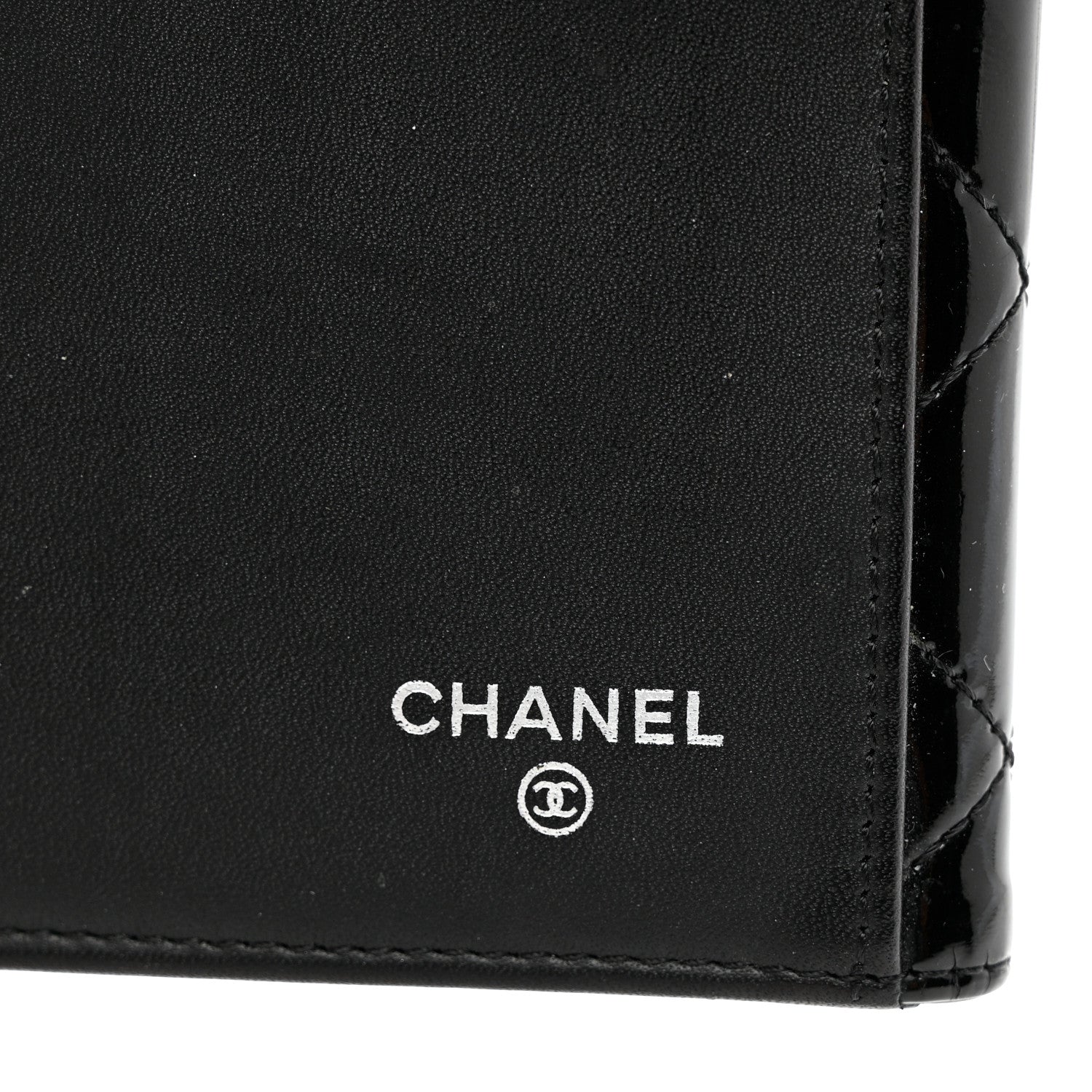 Chanel Patent Quilted Large Flap Wallet Black 6 of 10