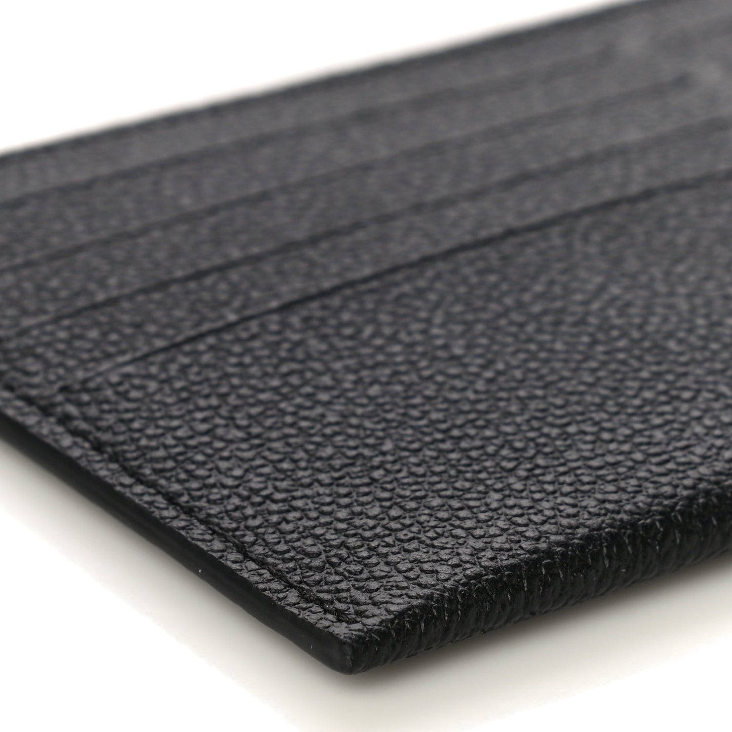 Calfskin Felicie Chain Wallet Card Holder Insert Black