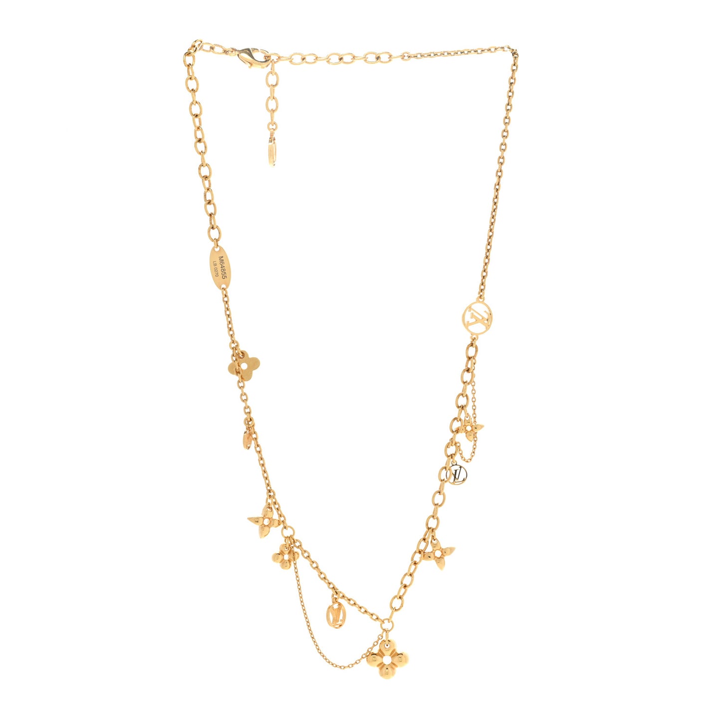 Metal Blooming Supple Necklace Gold
