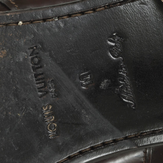 Damier Santiago Mens Loafers 10 Brown