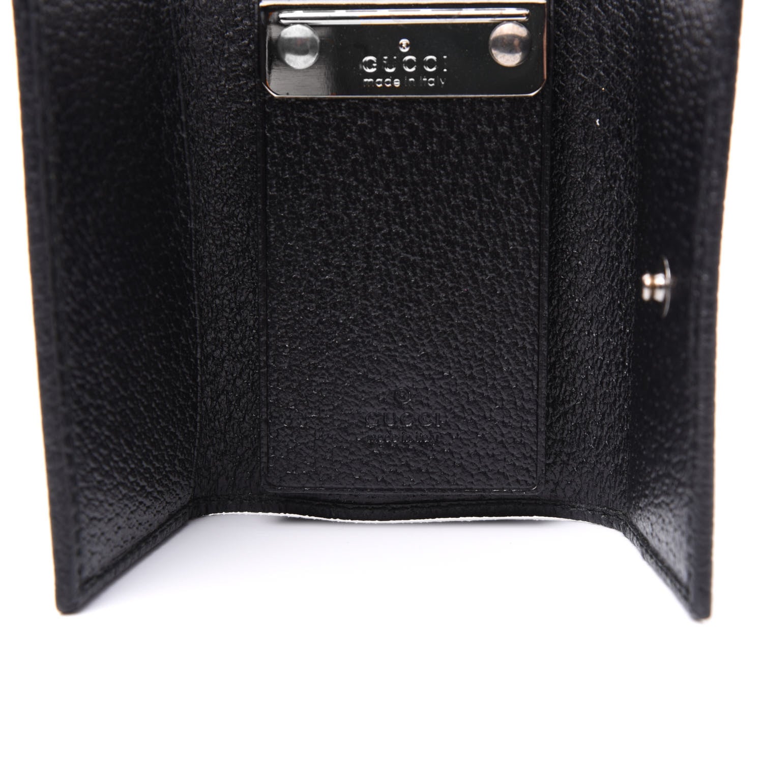 Gucci Monogram 6 Key Holder Case Black 9 of 10