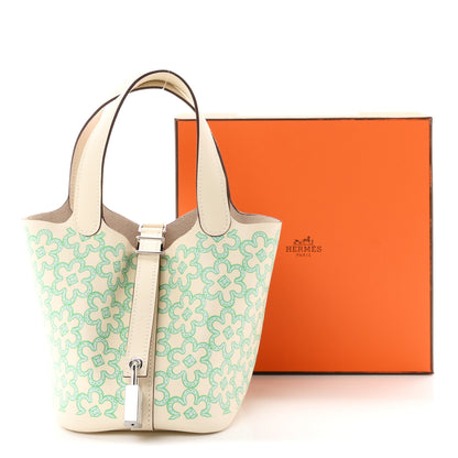 Hermes Swift Micro Lucky Daisy Picotin Lock  Nata Vert 11 of 11